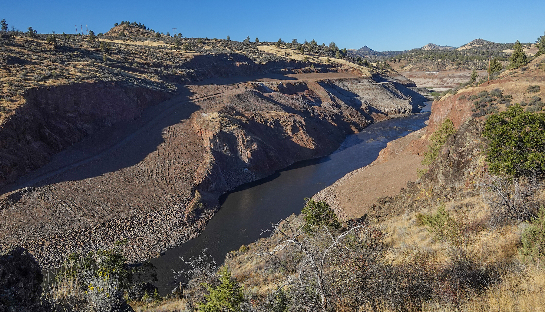 water flows where a dam once was in place water flows where a dam once was in place