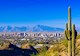 Phoenix skyline with mountains in the background