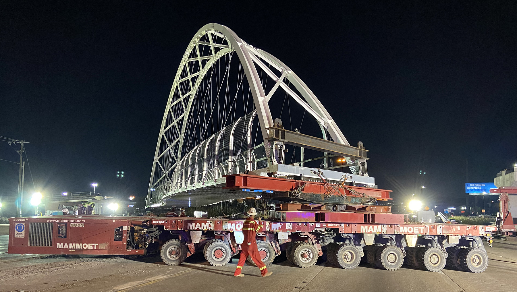 bridge jacked up and transported on trailers bridge jacked up and transported on trailers